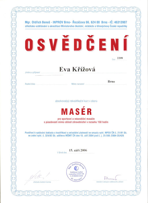 certifikace